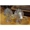 Image 1 : PAIR OF CRYSTAL BEDROOM LAMPS