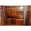 Image 2 : 2-PIECE TEAK ILLUMINATED DISPLAY CABINET