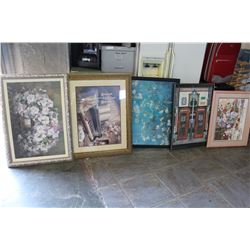 LOT OF LARGE FRAMED PRINTS