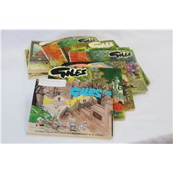 LOT OF GILES CARTOON BOOKS