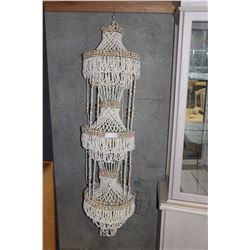 MACRAME SHELL HANGING