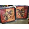 Image 1 : TWO PIECES OF ART WORK 36" X 36"