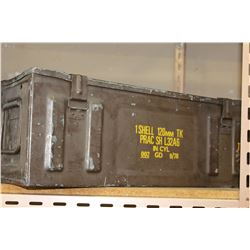 1978 METAL 120MM SHELL AMMO CASE