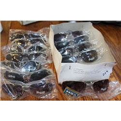 BOX OF NEW HARDCORE 'CODY' SUNGLASSES RETAIL $19.99 EACH