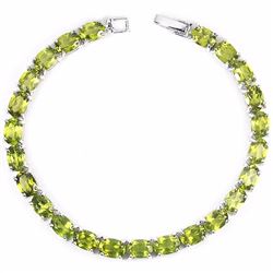 Natural Top Green Peridot 79 Carats Bracelet