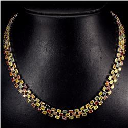 Natural Fancy Sapphire 725 Carats Necklace