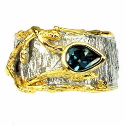Natural London Blue Topaz Ring