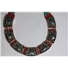 Tibet Hand Made Natural Turquoise & Coral Necklace