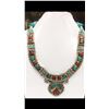 Image 1 : Tibet Hand Made Turquoise & Coral Necklace