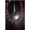 Image 1 : Tibet Hand Made Turquoise & Coral Necklace