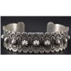 Image 1 : NAVAJO SILVER BRACELET BY VERNON TRACY