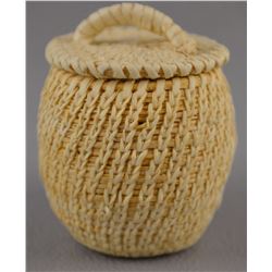 PAPAGO MINIATURE BASKET ATTRIBUTED TO KATHRINE THOMPSON