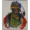 Image 1 : ORIGINAL NEZ PERCE PAINTING BY FRANK BUFFALO HYDE