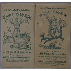 COLLECTORS SET BOOKS THREE AND FOUR OF NATIONAL BISCUIT COMPANY "INJUN-UITY MANUAL"