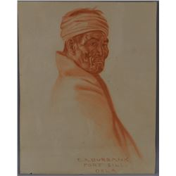 ORIGINAL GERONIMO SKETCH ELBRIDGE AYER BURBANK