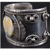 Image 2 : NAVAJO SILVER CUFF SIGNED WITH LOGO