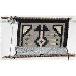 NAVAJO WEAVING ON LOOM