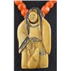 Image 2 : CORAL NECKLACE WITH CARVED PENDANT