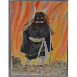 ORIGINAL HOPI PAINTING BY NEIL DAVID