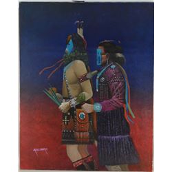 ORIGINAL NAVAJO PAINTING BY ADESIDERIO