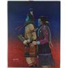 Image 1 : ORIGINAL NAVAJO PAINTING BY ADESIDERIO