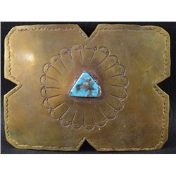 NAVAJO BRASS BELT BUCKLE