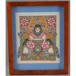 ORIGINAL HOPI DRAWING BY RON KOOPEE