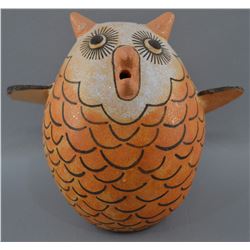ZUNI POTTERY OWL BY NAHOHAI MILFROD