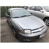 Image 2 : 2002 CHEVROLET CAVALIER, GREY 4 DOOR SEDAN, VIN #3G1JC52F845110098, 189,755KMS,  GAS, AUTO,RD, CD,