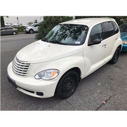 2007 CHRYSLER PT CRUISER, 4 DOOR HATCHBACK, WHITE, VIN # 3A4FY48B27T573523, TMU, WON'T START, GAS,