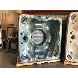 CAL SPA DEEP WATERS GLOSS ACRY 90X90, COASTAL BASE, 35 JETS, BENCH, WATERFALL CASCADE,