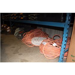 LARGE LOT OF ASSORTED STATIC ROPE