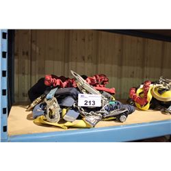 LOT OF ASSORTED FALL ARREST GEAR/HARNESSES
