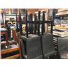 Image 2 : 10 -  BLACK/GREY BAR CHAIRS