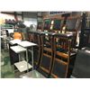 Image 2 : 24 - DARK WOOD PADDED RESTAURANT CHAIRS