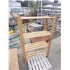 Image 1 : WOOD SHELF UNIT - 4 SHELF