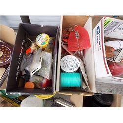 BOX OF ASSORTED TACKLE - 2 TTL