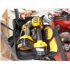 Image 2 : DEWALT 18VOLT SET - 2 DRILLS, 2 BATTERIES, CHARGER AND BAG