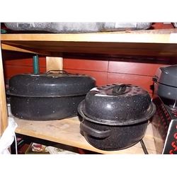 ROASTING PANS - 2 TTL