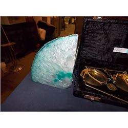 LARGE BLUE BRAZILIAN AGATE - ~ 5 X 4"