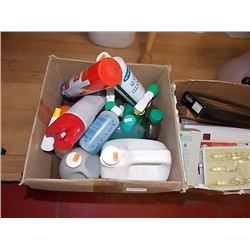BOX ASSORTED CLEANING SUPPLIES