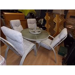 PATIO TABLE - 4 CHAIRS & CUSIONS