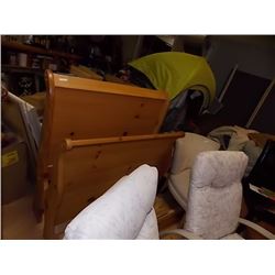 SINGLE SLEIGH BED - PINE
