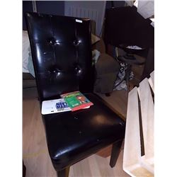 LEATHER CHAIR - BLACK