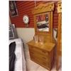 Image 1 : VINTAGE EAST LAKE QUEBEC ASH DRESSER WITH MIRROR - CIRCA 1870
