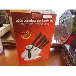 NEW STAINLESS STEEL KNIFE SET - 6 PC - GERMANY