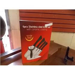 NEW STAINLESS STEEL KNIFE SET - 6 PC - GERMANY