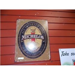 BREWER'S MEMORABILIA - METAL SIGN - MICHELOB