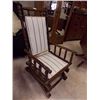 Image 1 : TURNED WOOD ROCKING CHAIR