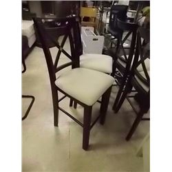 MAHOGANY BAR CHAIR - 4 X BID